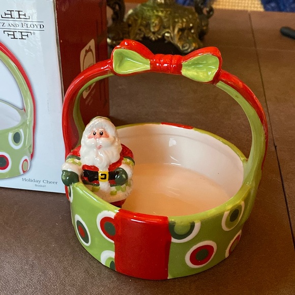 NWOT still in box! Fitz and Floyd holiday cheer basket - Picture 1 of 5